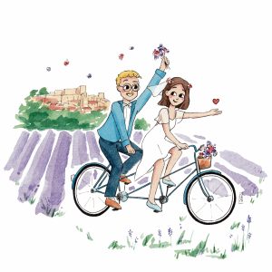 Aquarelle fanny audigé mariage